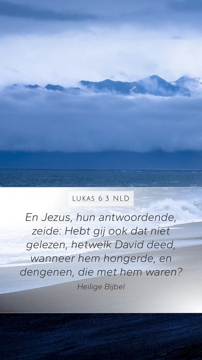 Lukas 6:3 NLD Mobile Phone Wallpaper - En Jezus, hun antwoordende, zeide: Hebt gij ook - Mobile Bible Verse Wallpaper