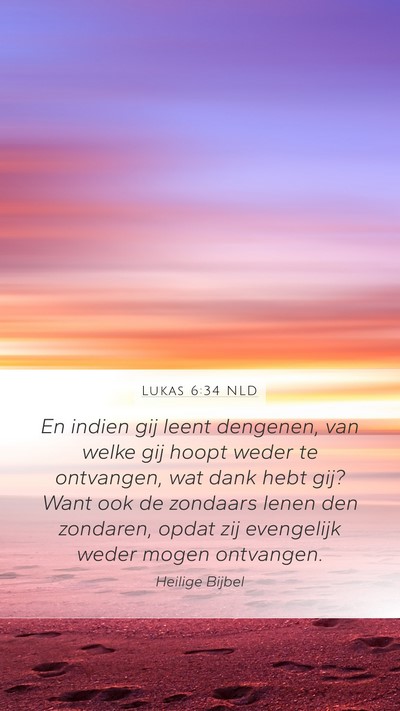 Lukas 6:34 NLD Bible Verse Image