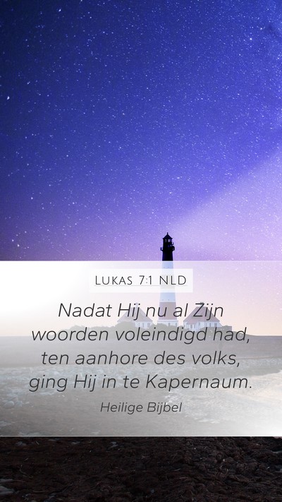 Lukas 7:1 NLD Bible Verse Image