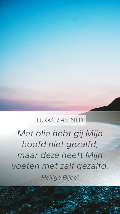 Lukas 7:46 NLD Bible Verse Image