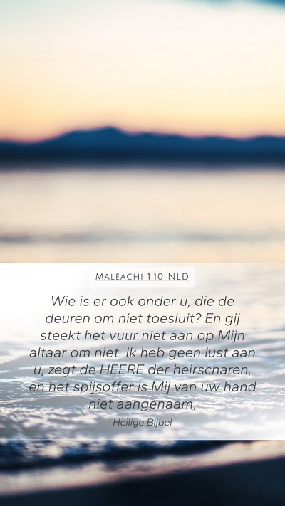 Maleachi 1:10 NLD Bible Verse Image