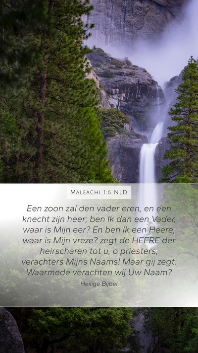 Maleachi 1:6 NLD Bible Verse Image