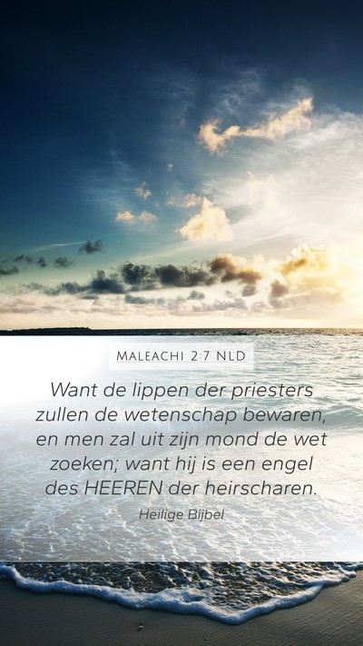 Maleachi 2:7 NLD Bible Verse Image