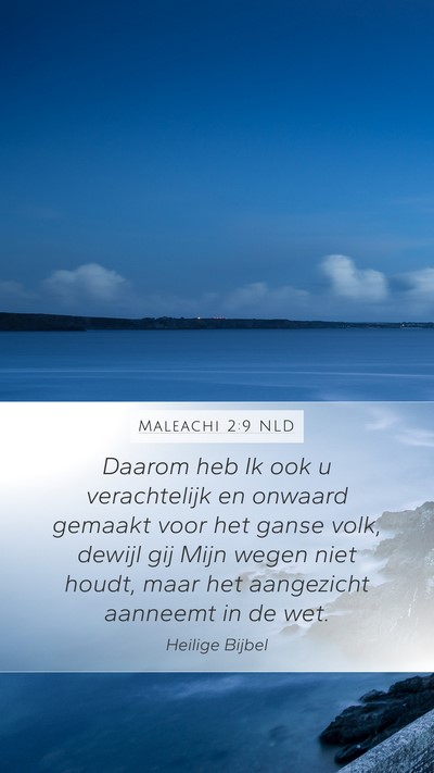 Maleachi 2:9 NLD Bible Verse Image