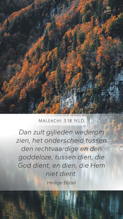 Maleachi 3:18 NLD Bible Verse Image