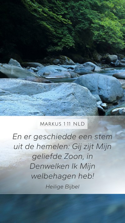 Markus 1:11 NLD Bible Verse Image
