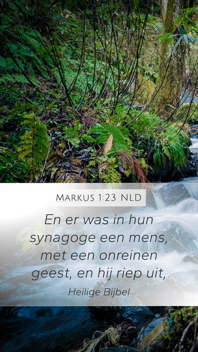 Markus 1:23 NLD Bible Verse Image