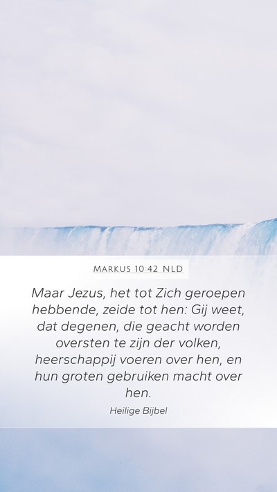 Markus 10:42 NLD Bible Verse Image