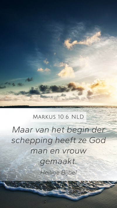 Markus 10:6 NLD Bible Verse Image