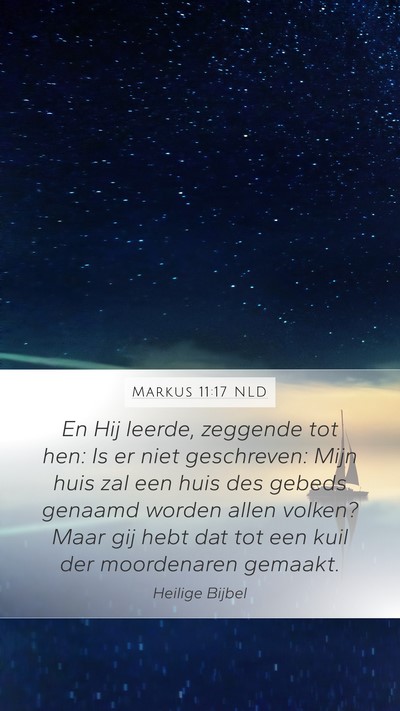 Markus 11:17 NLD Bible Verse Image