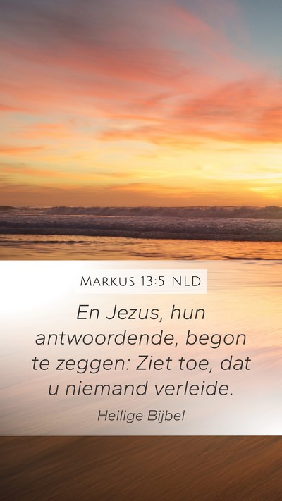 Markus 13:5 NLD Bible Verse Image
