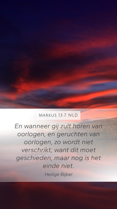 Markus 13:7 NLD Bible Verse Image