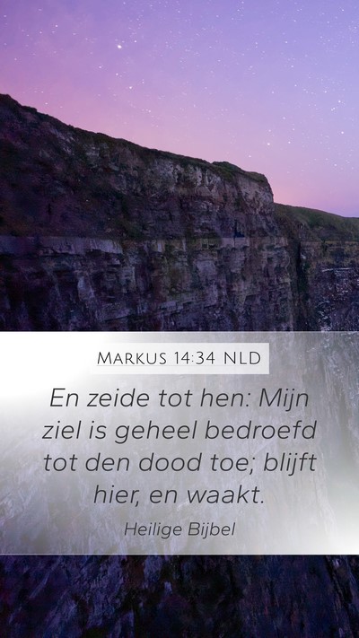 Markus 14:34 NLD Bible Verse Image