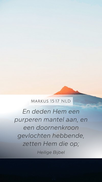 Markus 15:17 NLD Bible Verse Image
