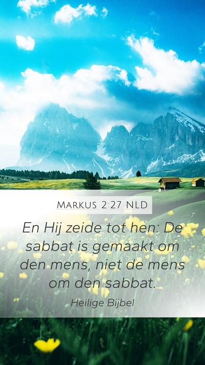 Markus 2:27 NLD Bible Verse Image