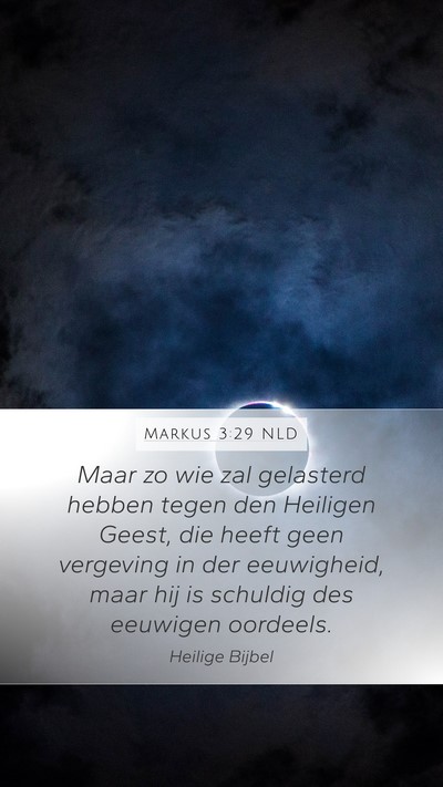 Markus 3:29 NLD Bible Verse Image