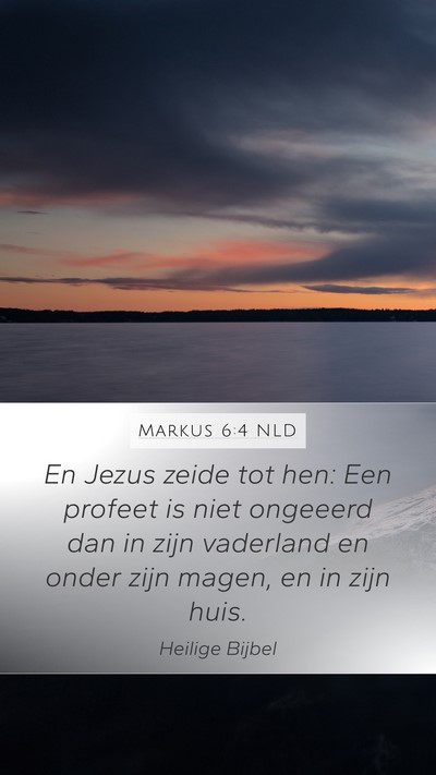 Markus 6:4 NLD Bible Verse Image