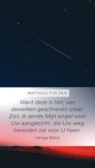 Mattheüs 11:10 NLD Bible Verse Image
