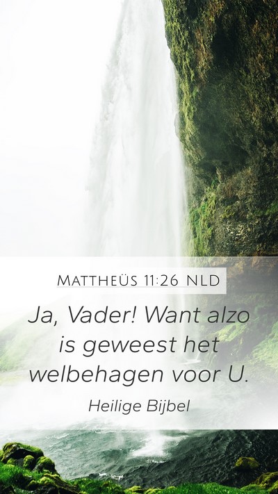 Mattheüs 11:26 NLD Bible Verse Image