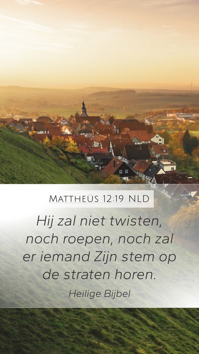 Mattheüs 12:19 NLD Bible Verse Image