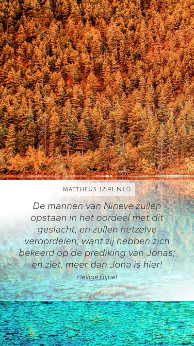 Mattheüs 12:41 NLD Bible Verse Image