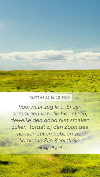 Mattheüs 16:28 NLD Bible Verse Image