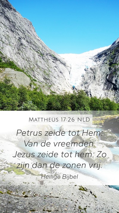 Mattheüs 17:26 NLD Bible Verse Image