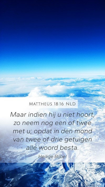 Mattheüs 18:16 NLD Bible Verse Image