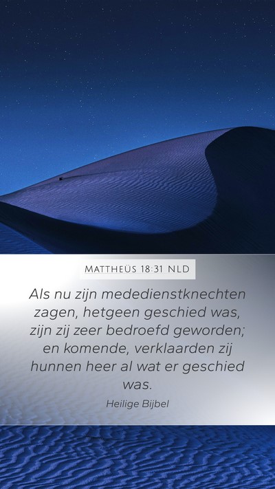 Mattheüs 18:31 NLD Bible Verse Image