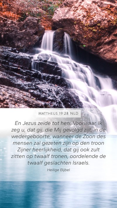 Mattheüs 19:28 NLD Bible Verse Image