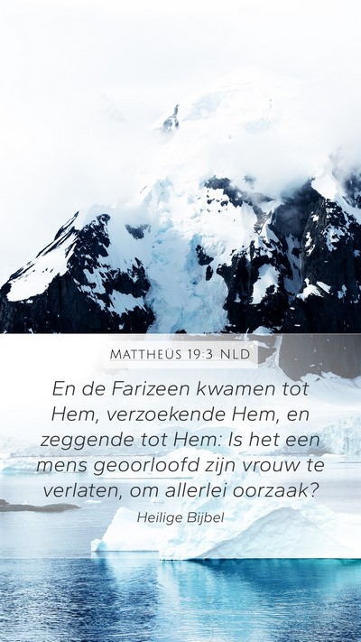 Mattheüs 19:3 NLD Bible Verse Image