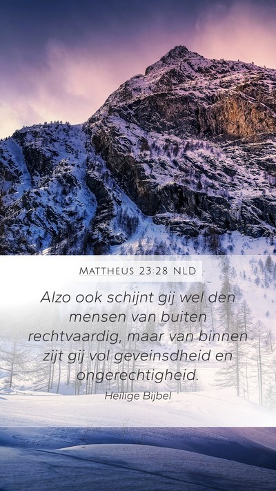 Mattheüs 23:28 NLD Bible Verse Image