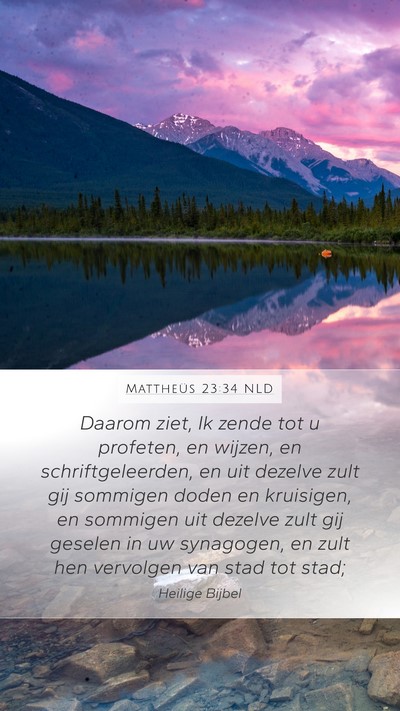 Mattheüs 23:34 NLD Bible Verse Image