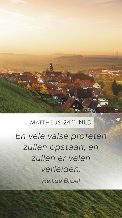 Mattheüs 24:11 NLD Mobile Phone Wallpaper - En vele valse profeten zullen opstaan, en zullen - Mobile Bible Verse Wallpaper