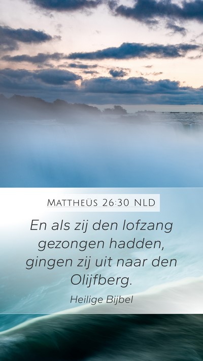 Mattheüs 26:30 NLD Bible Verse Image