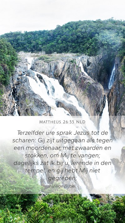 Mattheüs 26:55 NLD Bible Verse Image