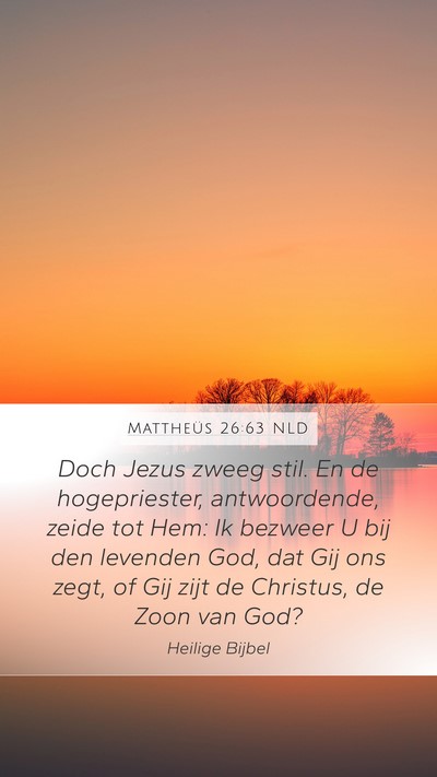 Mattheüs 26:63 NLD Bible Verse Image
