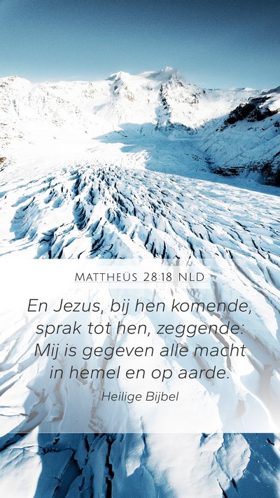 Mattheüs 28:18 NLD Bible Verse Image