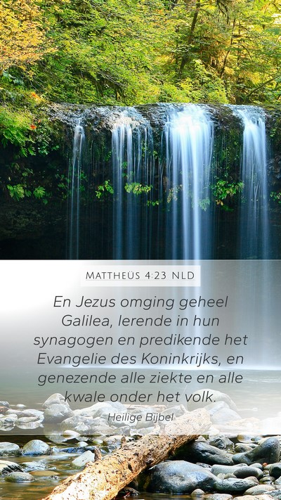 Mattheüs 4:23 NLD Bible Verse Image