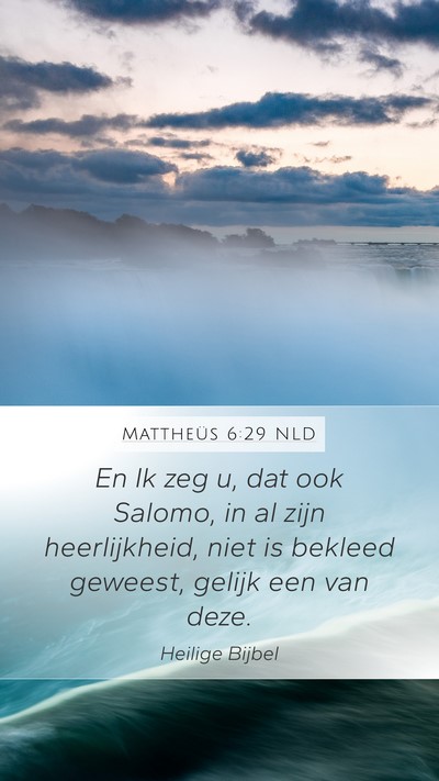 Mattheüs 6:29 NLD Bible Verse Image