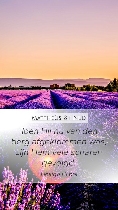 Mattheüs 8:1 NLD Mobile Phone Wallpaper - Toen Hij nu van den berg afgeklommen was, zijn - Mobile Bible Verse Wallpaper