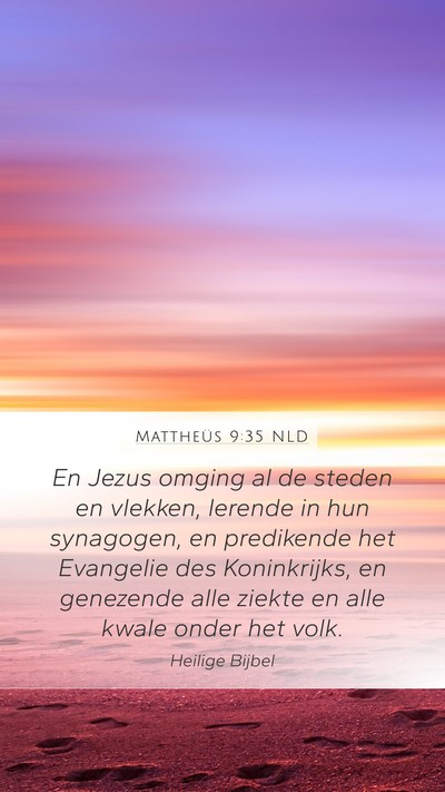 Mattheüs 9:35 NLD Bible Verse Image