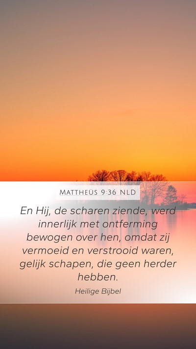 Mattheüs 9:36 NLD Bible Verse Image