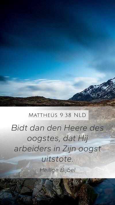 Mattheüs 9:38 NLD Mobile Phone Wallpaper - Bidt dan den Heere des oogstes, dat Hij arbeiders - Mobile Bible Verse Wallpaper
