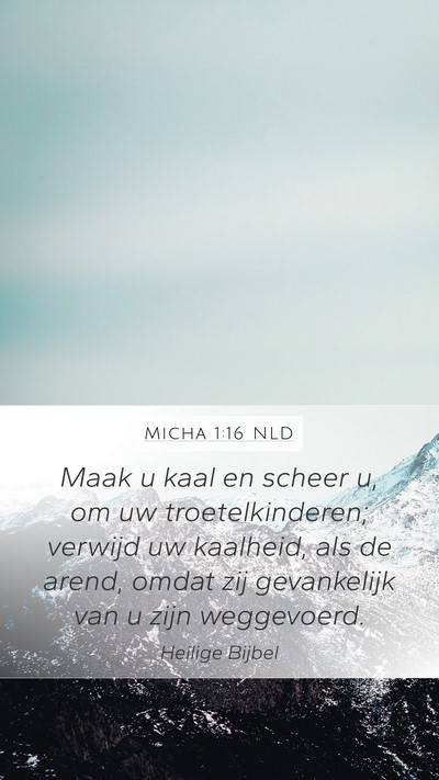 Micha 1:16 NLD Bible Verse Image