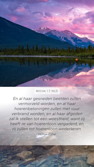 Micha 1:7 NLD Bible Verse Image