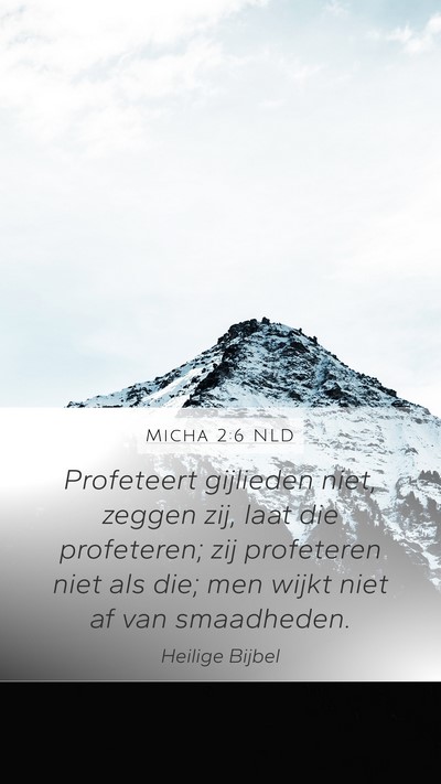 Micha 2:6 NLD Bible Verse Image