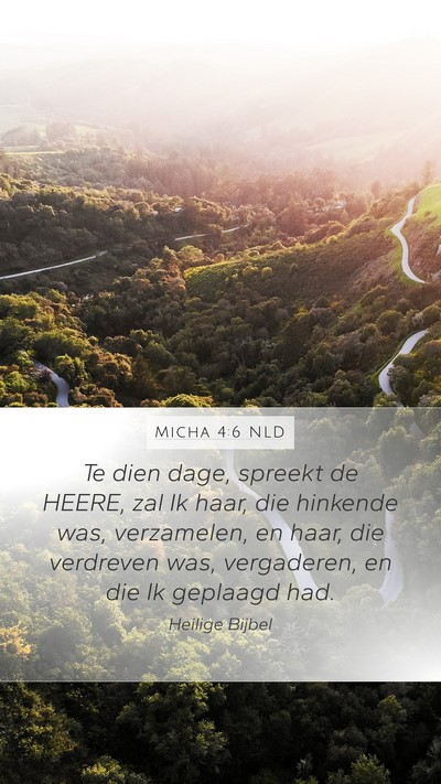 Micha 4:6 NLD Bible Verse Image