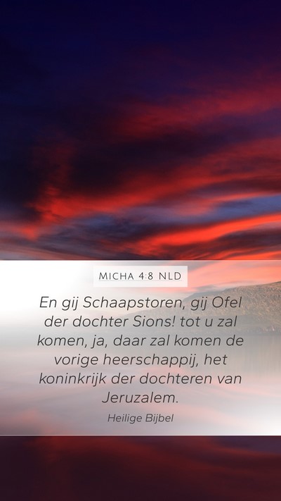 Micha 4:8 NLD Bible Verse Image