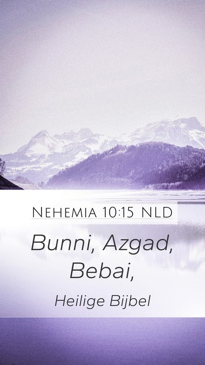 Nehemia 10:15 NLD Bible Verse Image